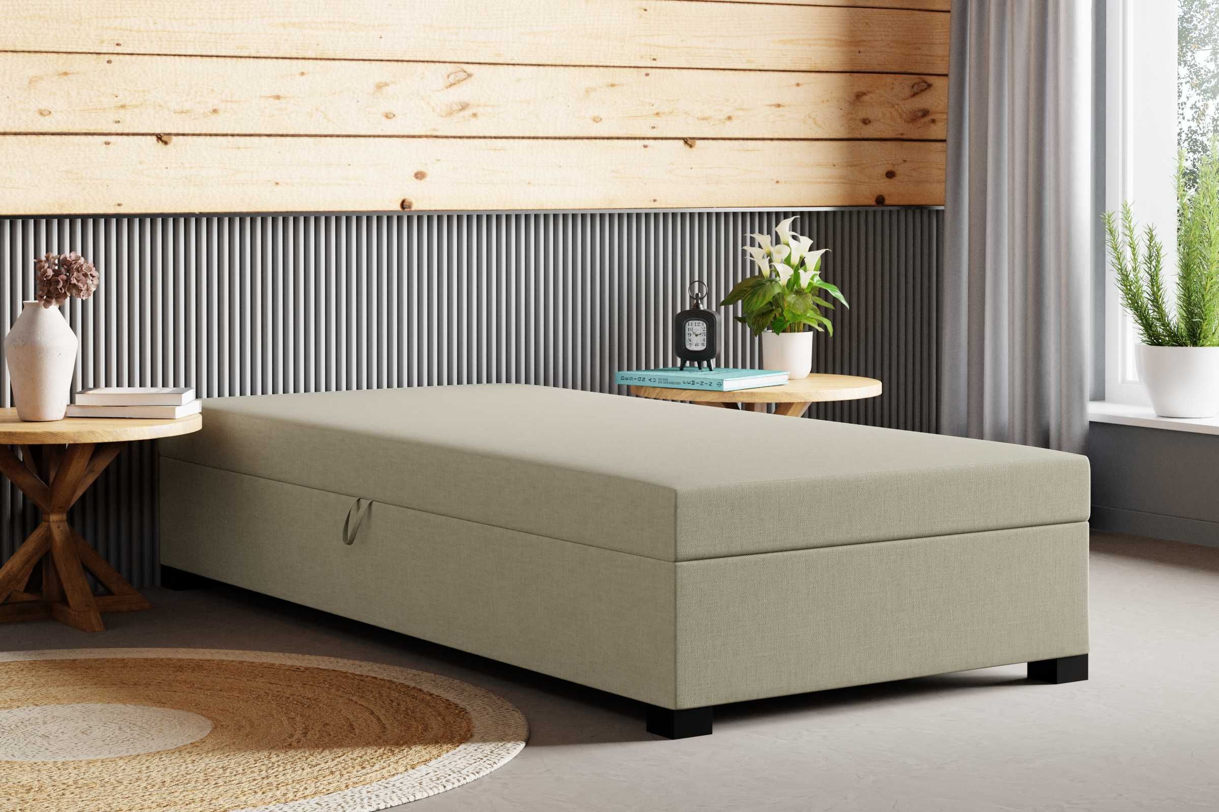 Tapczan Sofa Kanapa Wersalka Łóżko jednoosobowe materac+pojemnik