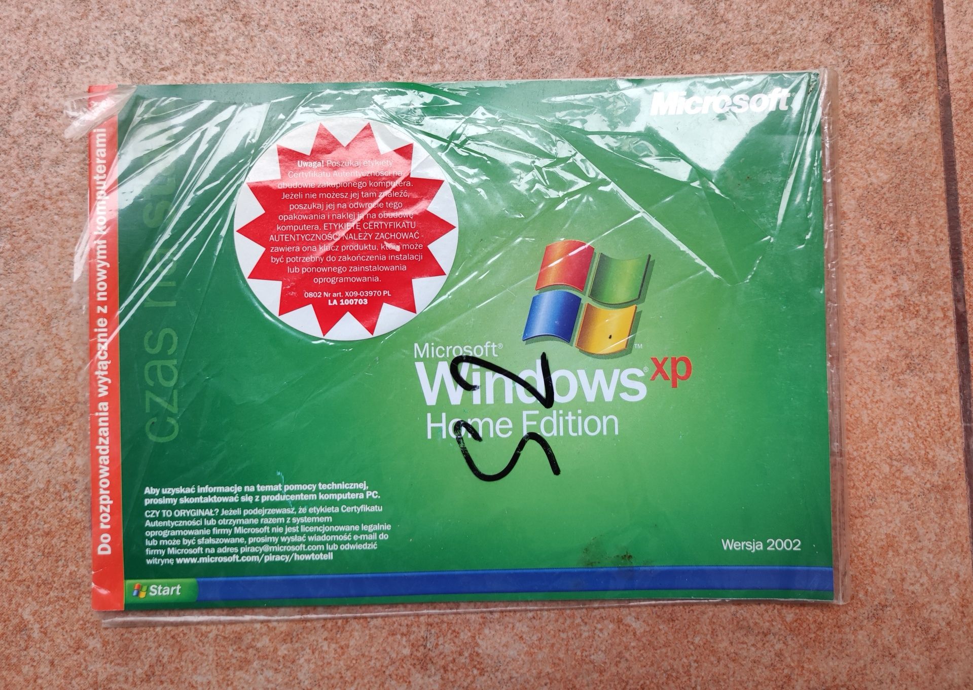 Oprogramowanie Windows Xp Home Edition komplet