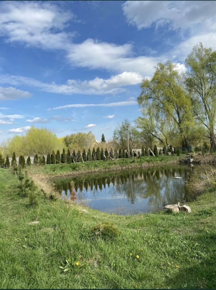 Ділянка з Власниою водоймою під забудову  чи під базу відпочинку