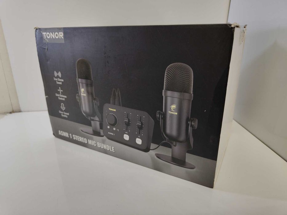 Zestaw Mikrofonowy z interfejsem audio TONOR ASMR 1 STEREO MIC BUNDLE
