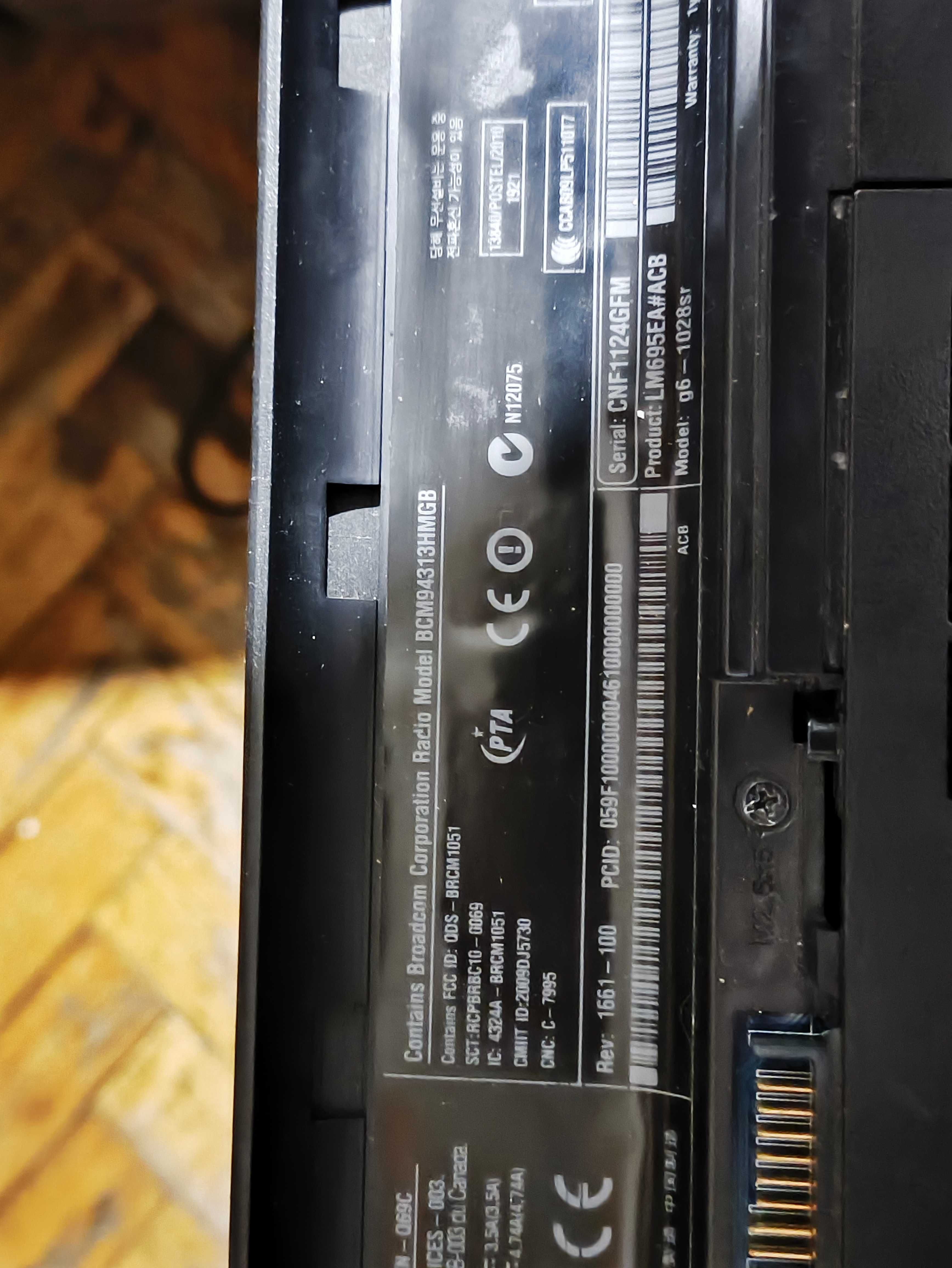 Разбор hp pavilion g6 -1028sr