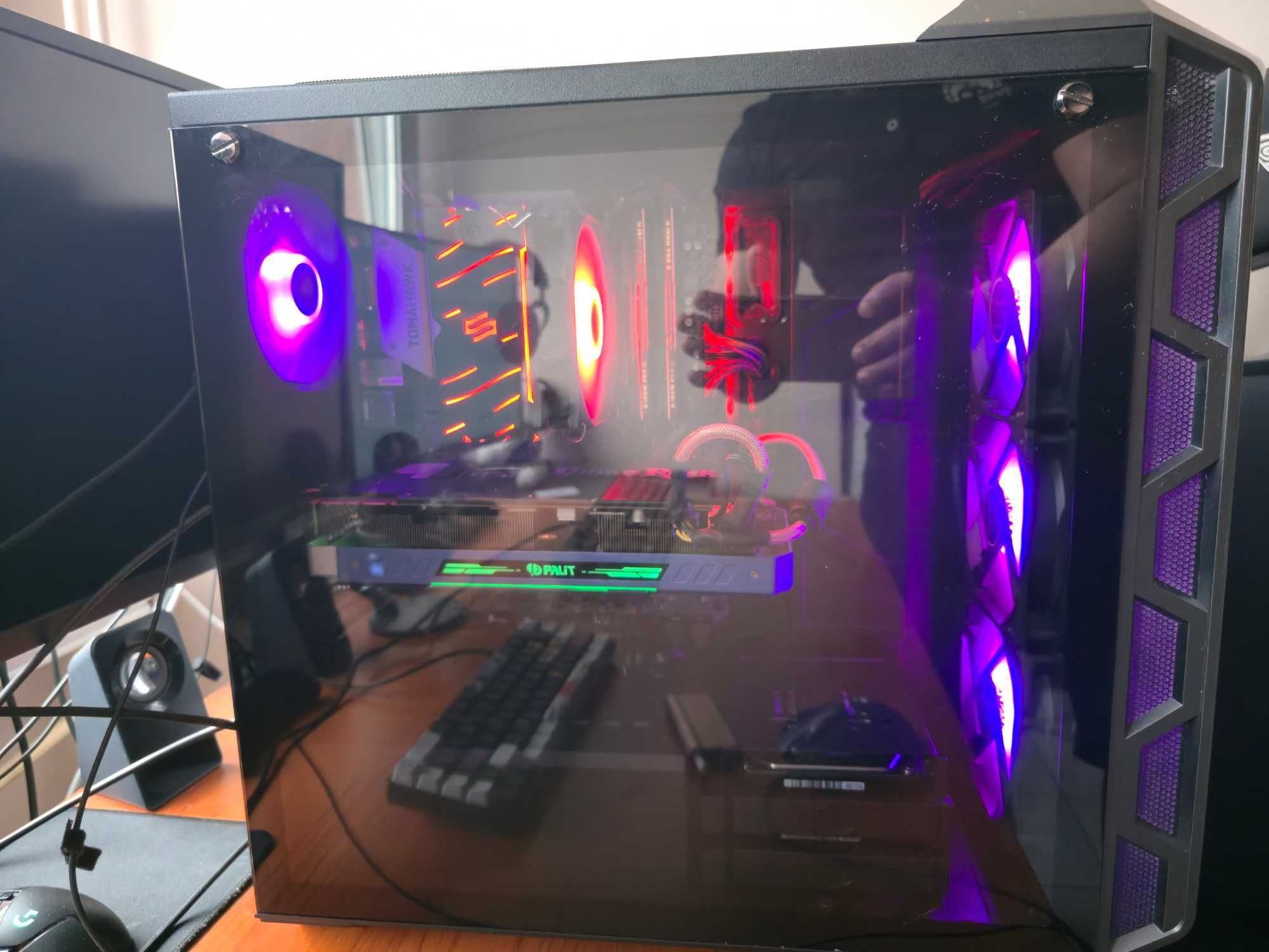 Komputer Gammingowy/Ryzen 5 5600/gtx 1080/ssd/500gb/dd4/16gb./rgb.