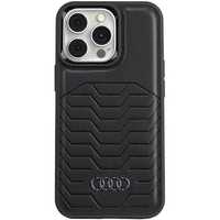 Etui Hardcase Audi Skóra Ekologiczna iPhone 13 Pro, Czarny