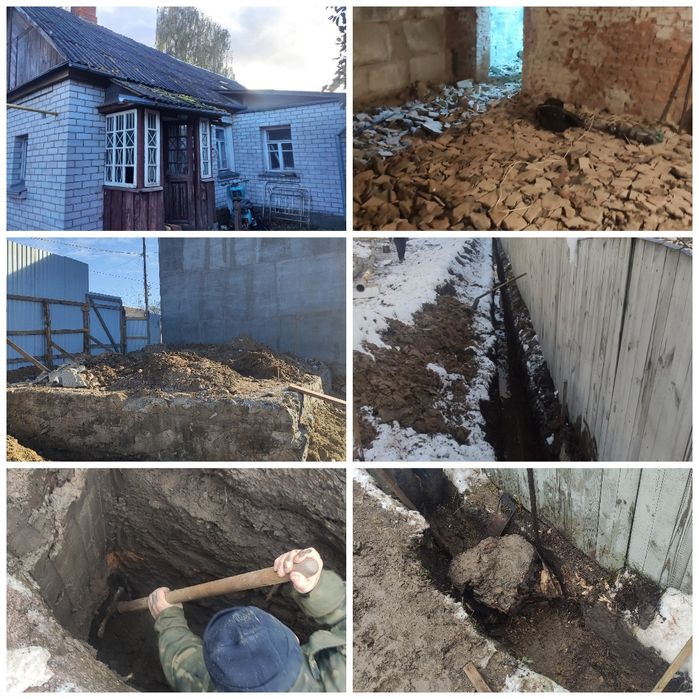 Майстер чоловік муж на годину копка траншей ям каналізації демонтаж