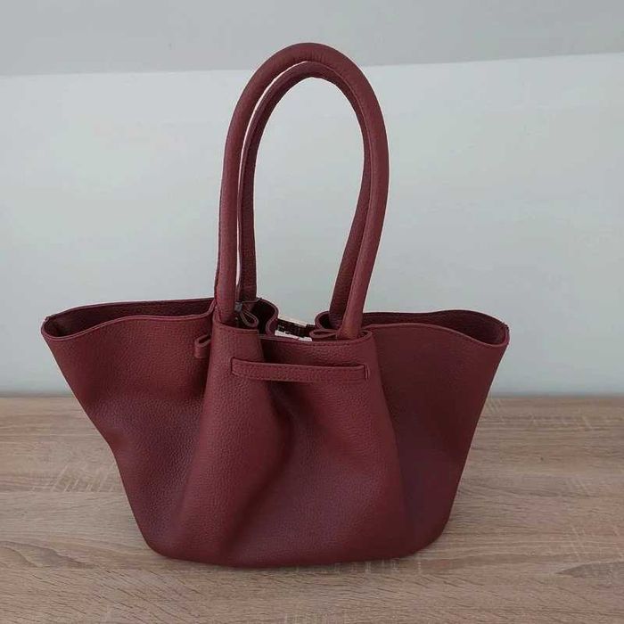 Bordowa Shopper bag szoperka torebka Vince Camuto