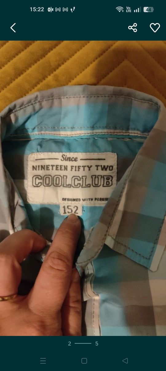 Koszula w kratę z krótkim rękawem