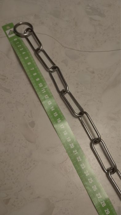 Dławik 60 cm niklowany