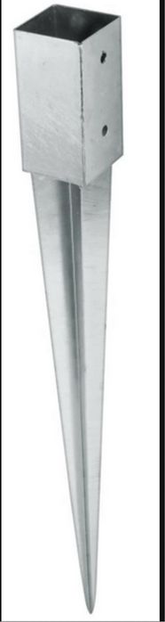 Podstawa słupa wbijana wspornik kotwa 120 x 750 mm