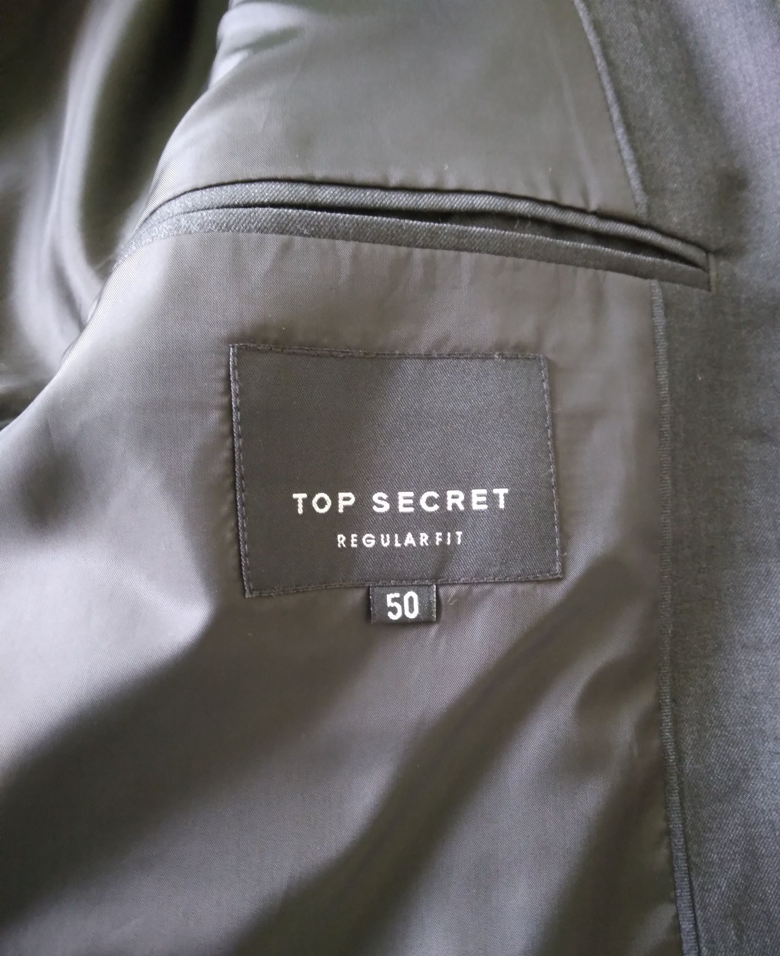 Męska elegancka czarna marynarka Top Secret Regular Fit