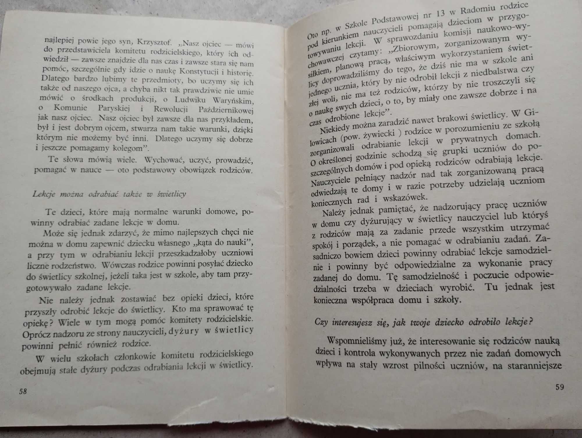"Jak pomagać dzieciom w nauce" Jan Szurek