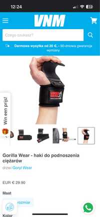 Haki rekawice pasy ochraniacze do ciężarów gorilla wear