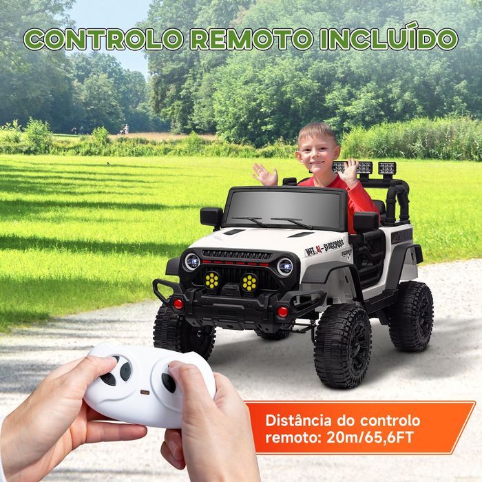Carro Elétrico Infantil com Bateria de 12V Controlo Remoto Bluetooth