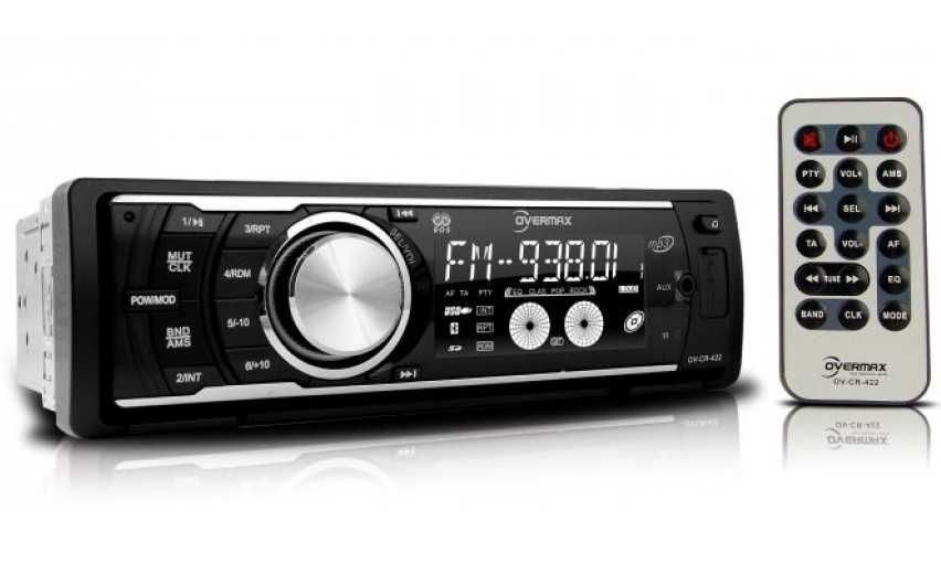 Audio OVERMAX CR-422 4x45W AUX/USB/SD/MMC/2RCA-Sub MP3 ID3 EQ3 Loud IR