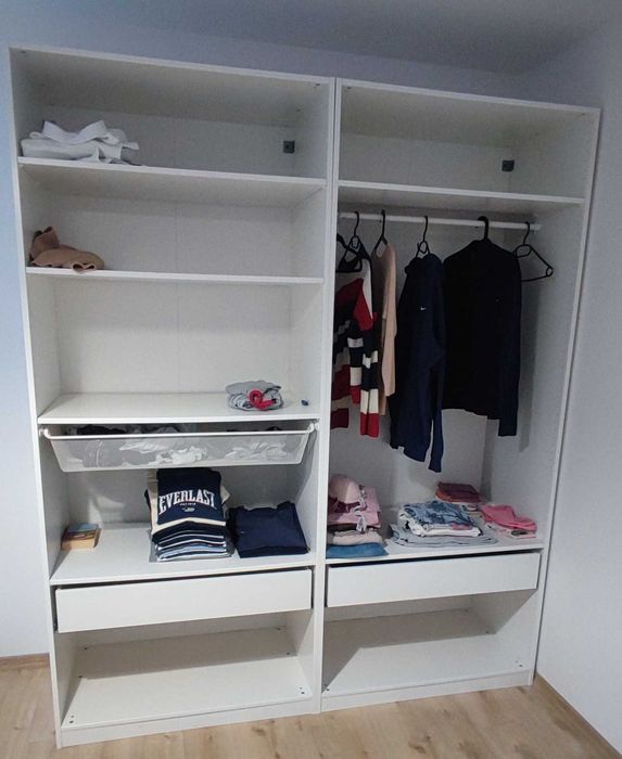 Szafa Ikea PAX z wyposażeniem 236 (2x) 100x58x236 cm stan bdb 50% ceny
