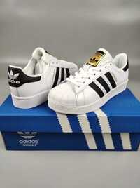 Знижка! В наявності всі розміри Adidas Superstar White Black