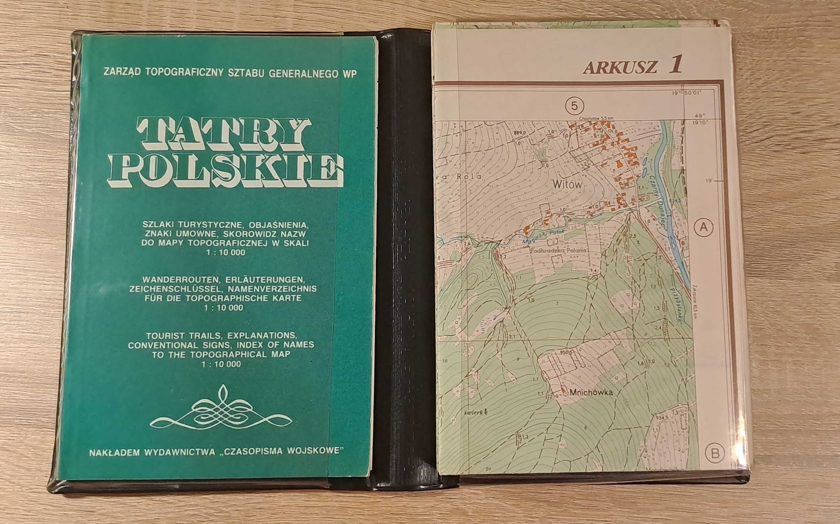 Tatry Polskie – wojskowe mapy topograficzne