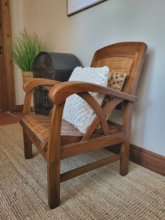 cadeirao, poltrona, bambu, teca, oriental, rustico