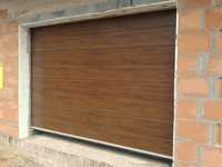 Brama segmentowa garażowa - 500 x 225 na wymiar ORZECH
