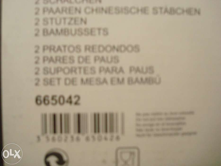 Conjunto alimentação chinês