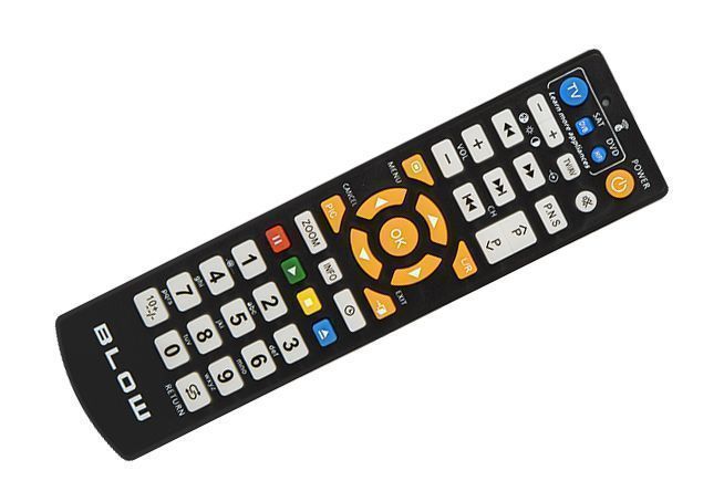 Pilot uniwersalny samouczący 5w1 TV DVB-T DVD do wielu marek 74-258#