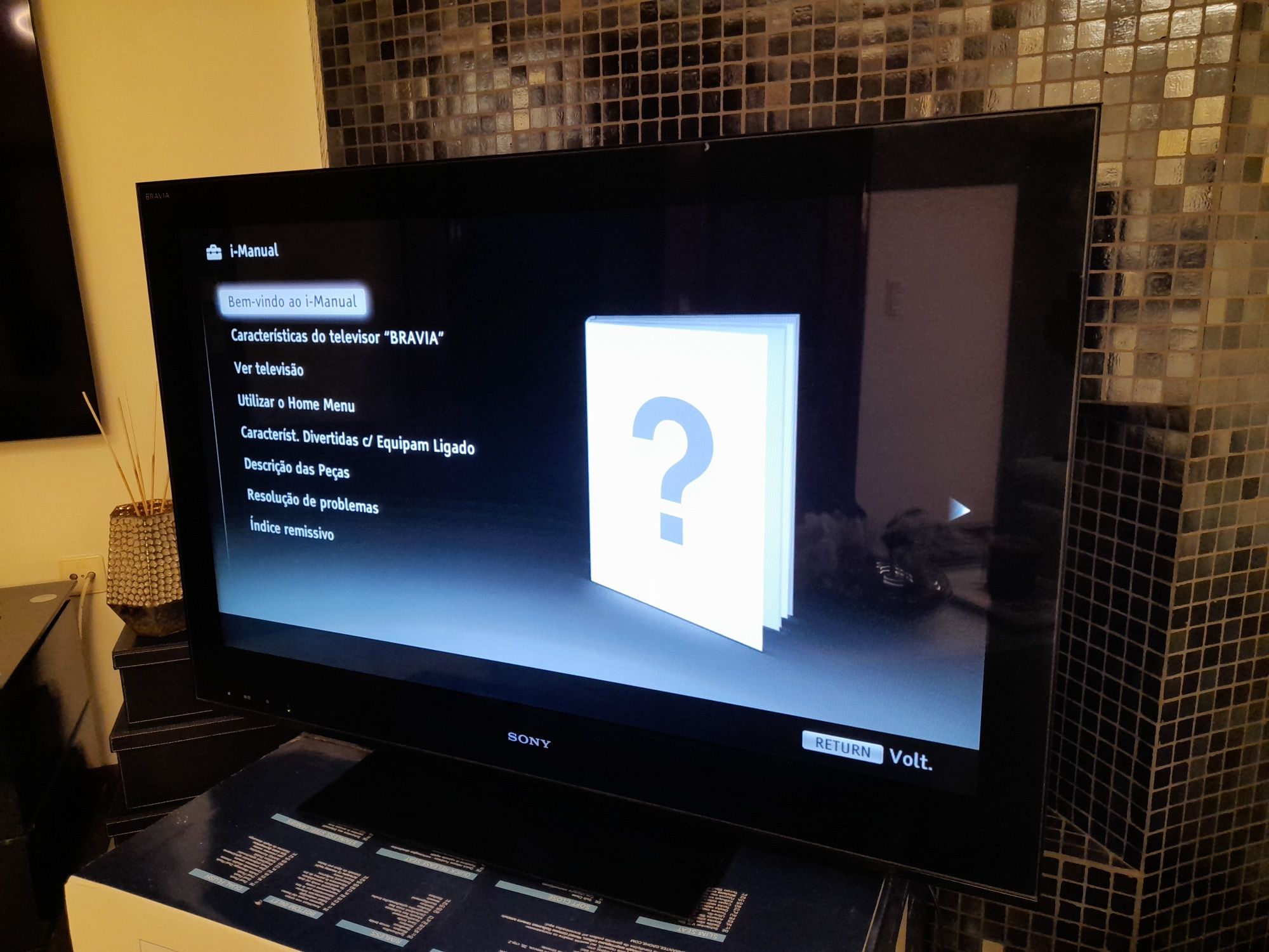 Televisor Sony LCD Bravia 1,00mt x 0,65cm