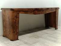 art deco biurko drewniane dwustronne do gabinetu