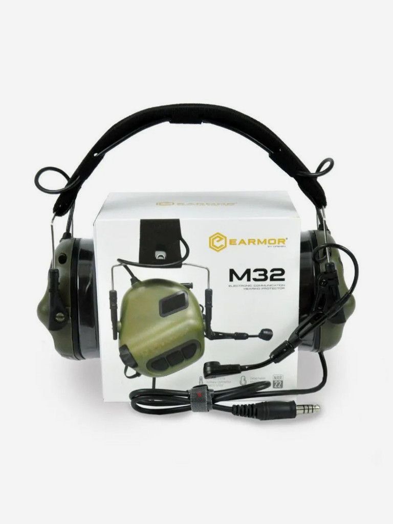Тактичні навушники Earmor M32 MOD3 | Активне шумозаглушення | Нові