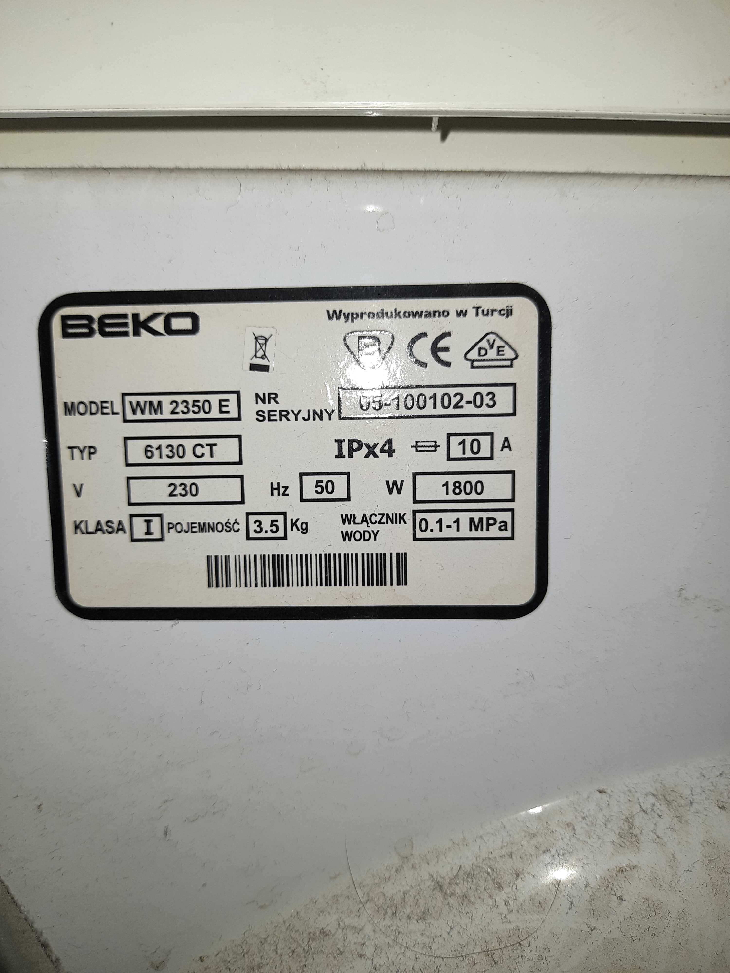 Części do pralki Whirlpool AWM 243-500 i BEKO 2350E