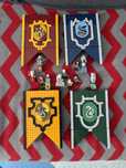 zestaw lego 76409+76410+76411+76412 flagi hogwartu
