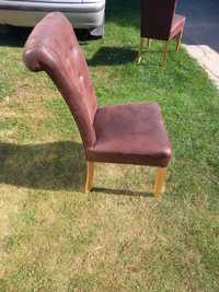 Sprzedam brązowe krzesla