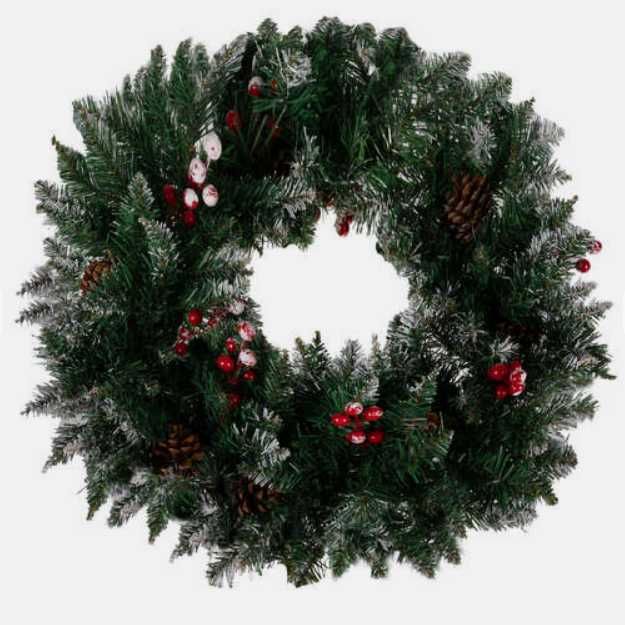 Wianek- stroik świąteczny ośnieżony Ruhhy 22302