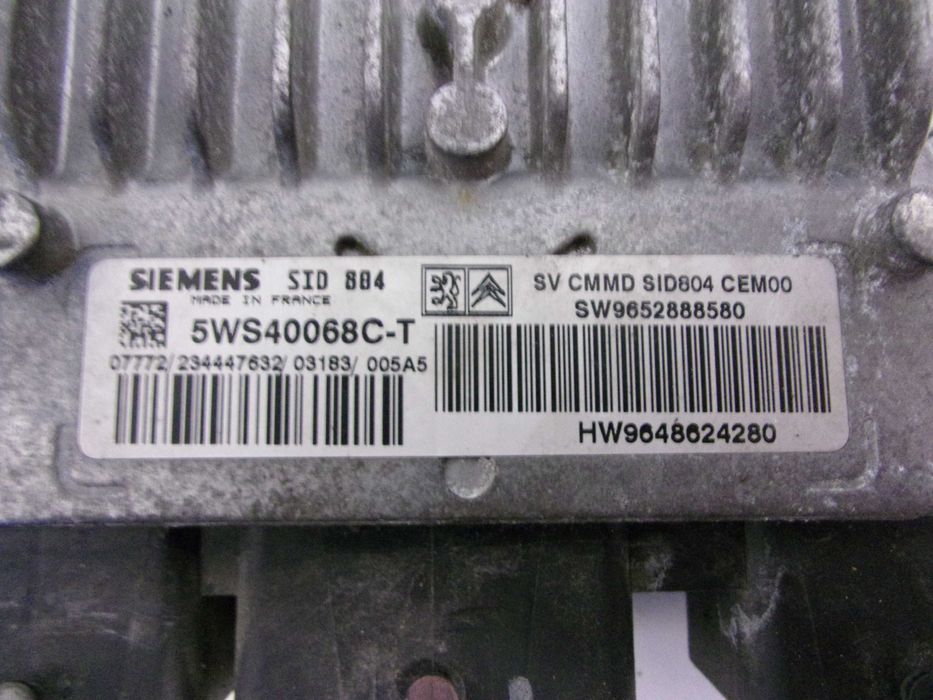 Citroen C3 I 1.4HDI Zestaw Startowy Stacyjka Kluczyk Komputer BSM-B3