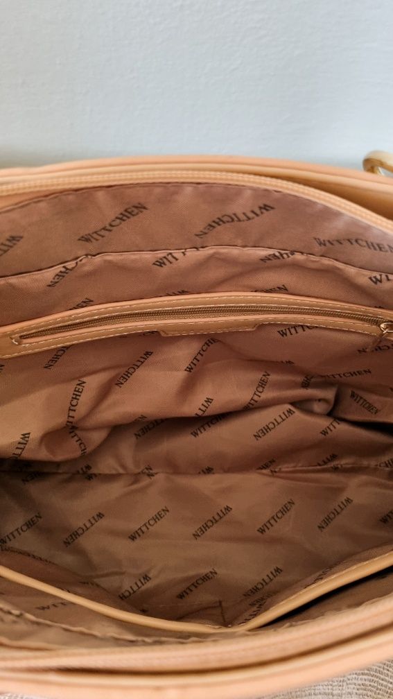 Beżowa torebka shopper Wittchen