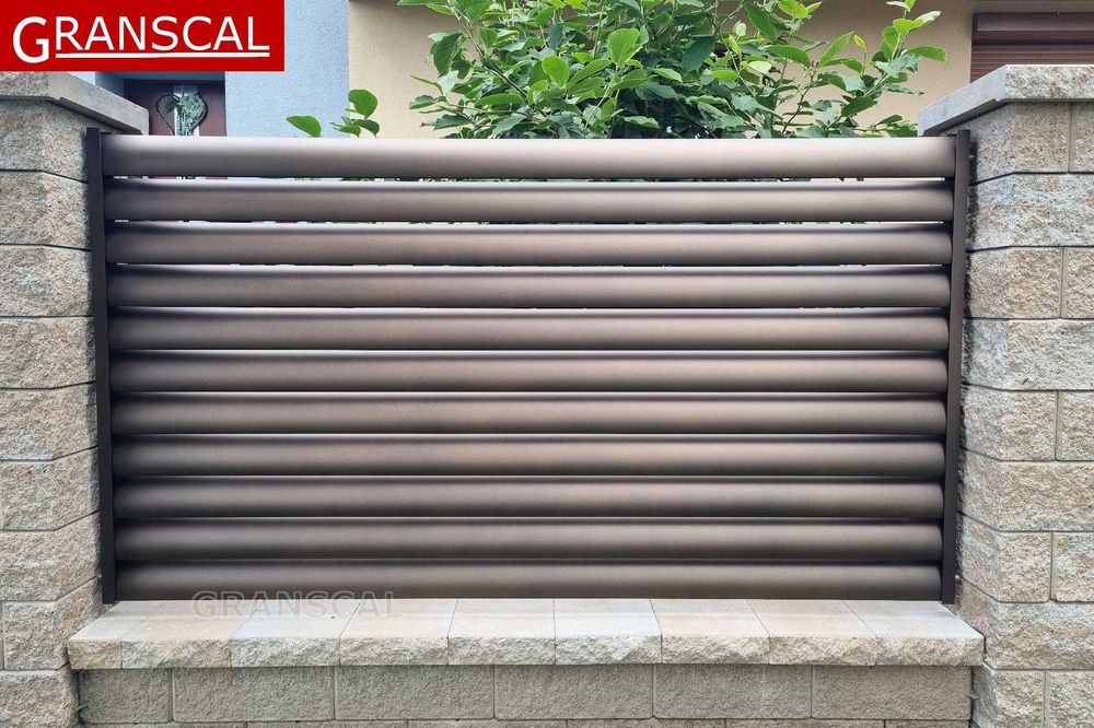 Ogrodzenia żaluzjowe nowoczesne aluminiowe płot furtka brama Poznań