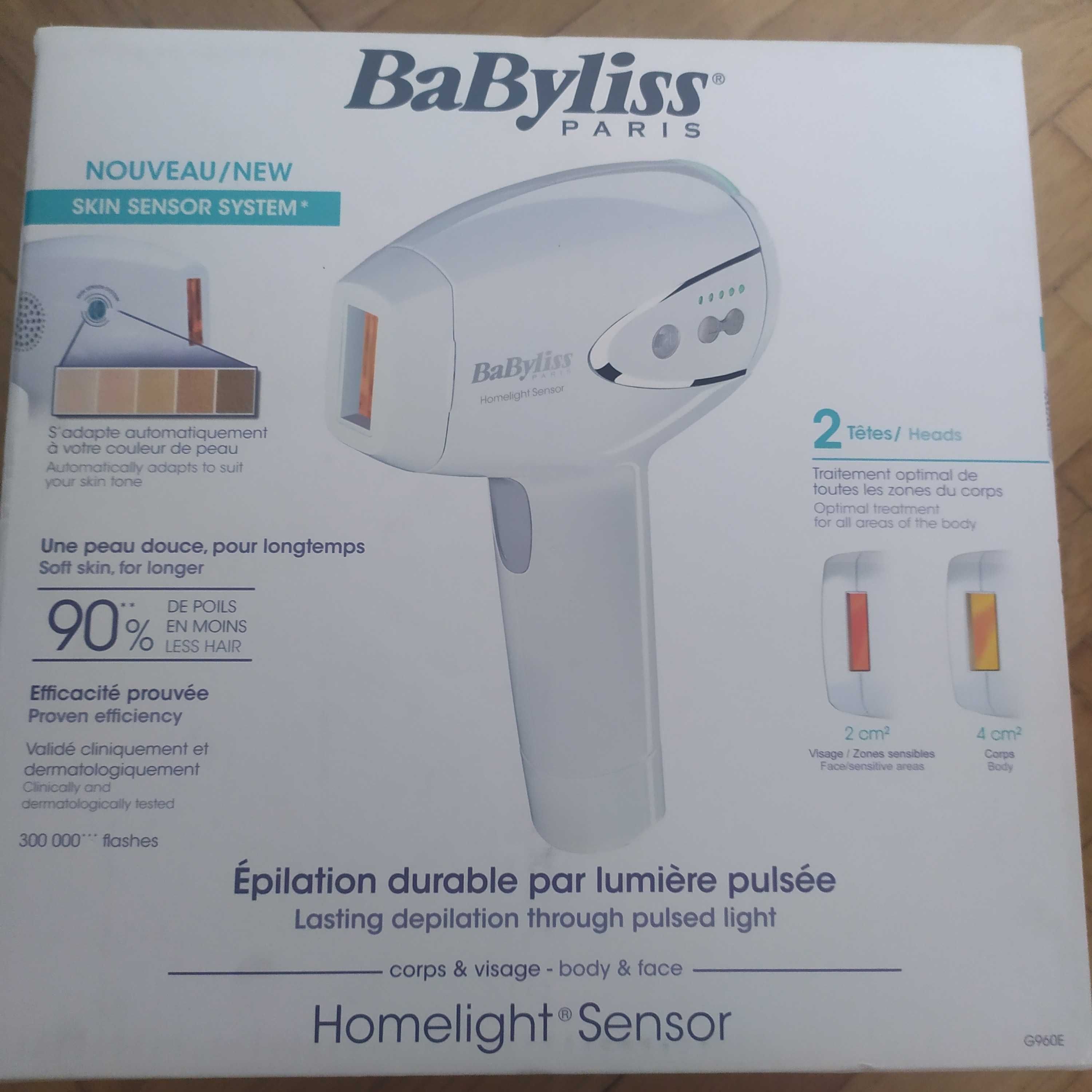 Depilator laserowy BaByliss homelight sensor