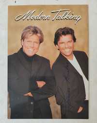 Modern Talking karta z autografem