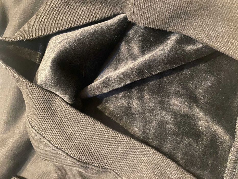Koszulka bluza bez kaptura Calvin Klein CK czarna z nadrukiem długi