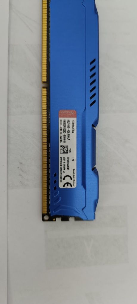 1x4Gb DDR3 1600Mhz Kingston Hyperx Blue