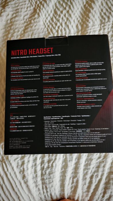 Headset Auscultadores gamer Acer Nitro NHW820 NOVO SELADO