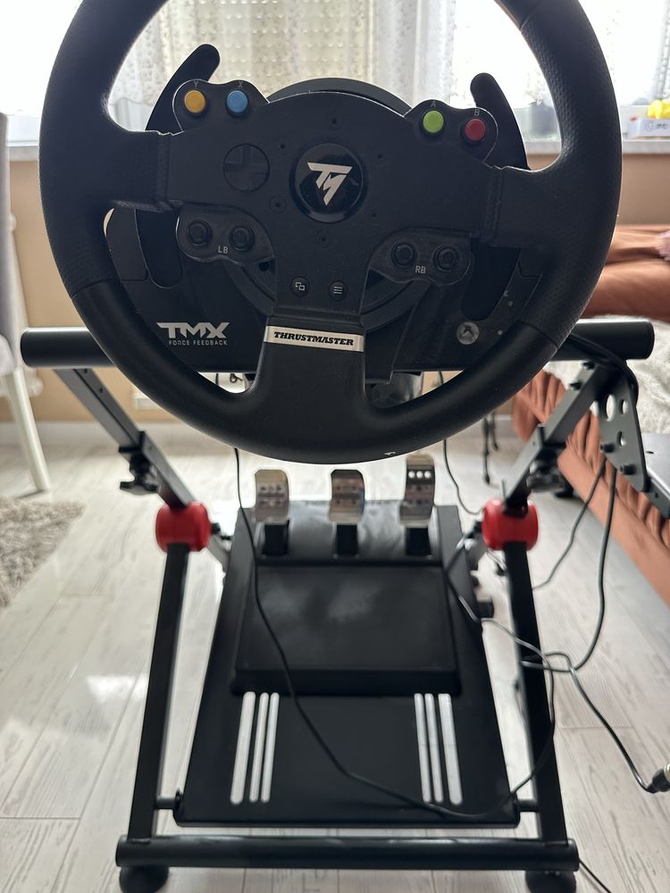 Kierownica Thrustmaster TMX PRO + TH8a shifter + T3PA +Składany stojak