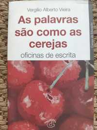 livro de poesia  "As palavras são como as cerejas"