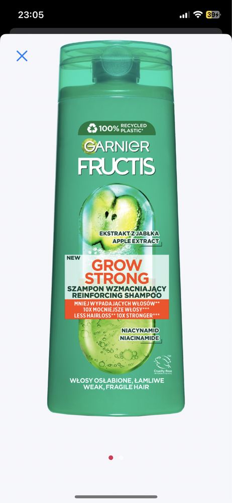 NOWOŚĆ! Szampon Grow Strong GARNIER Fructis
