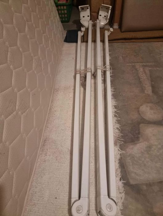 Toldo Siplan de lona 4,50x3,00 M (Manual - Branco) com lambrequim