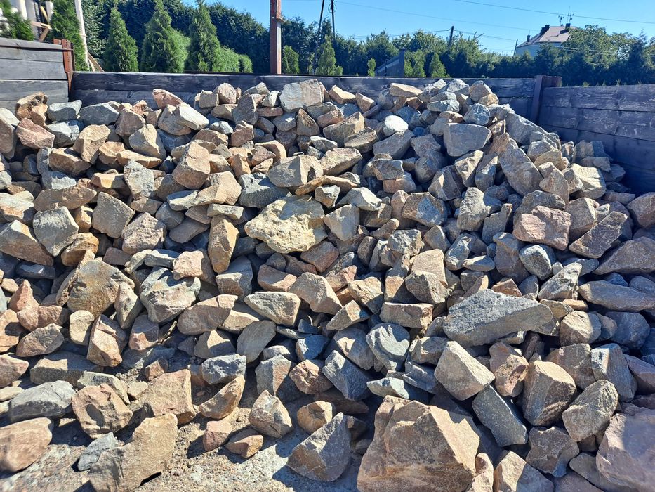 Kamień na skarpy, głazy, głaz porfirowy, porfir, 90-250 mm, transport.