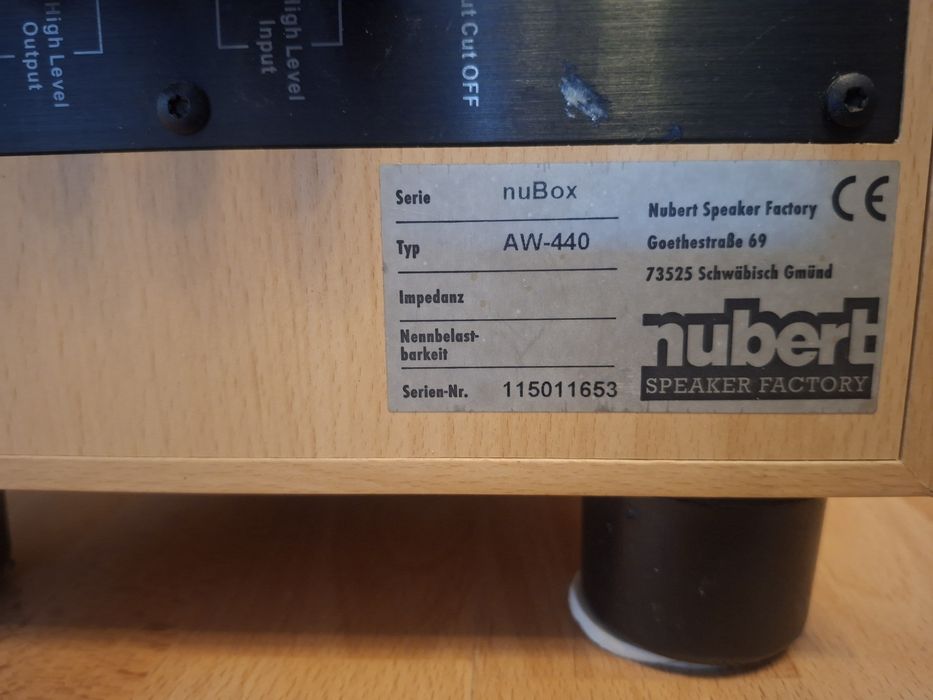 Kolumny Nubert  NuBox i Subwoofer