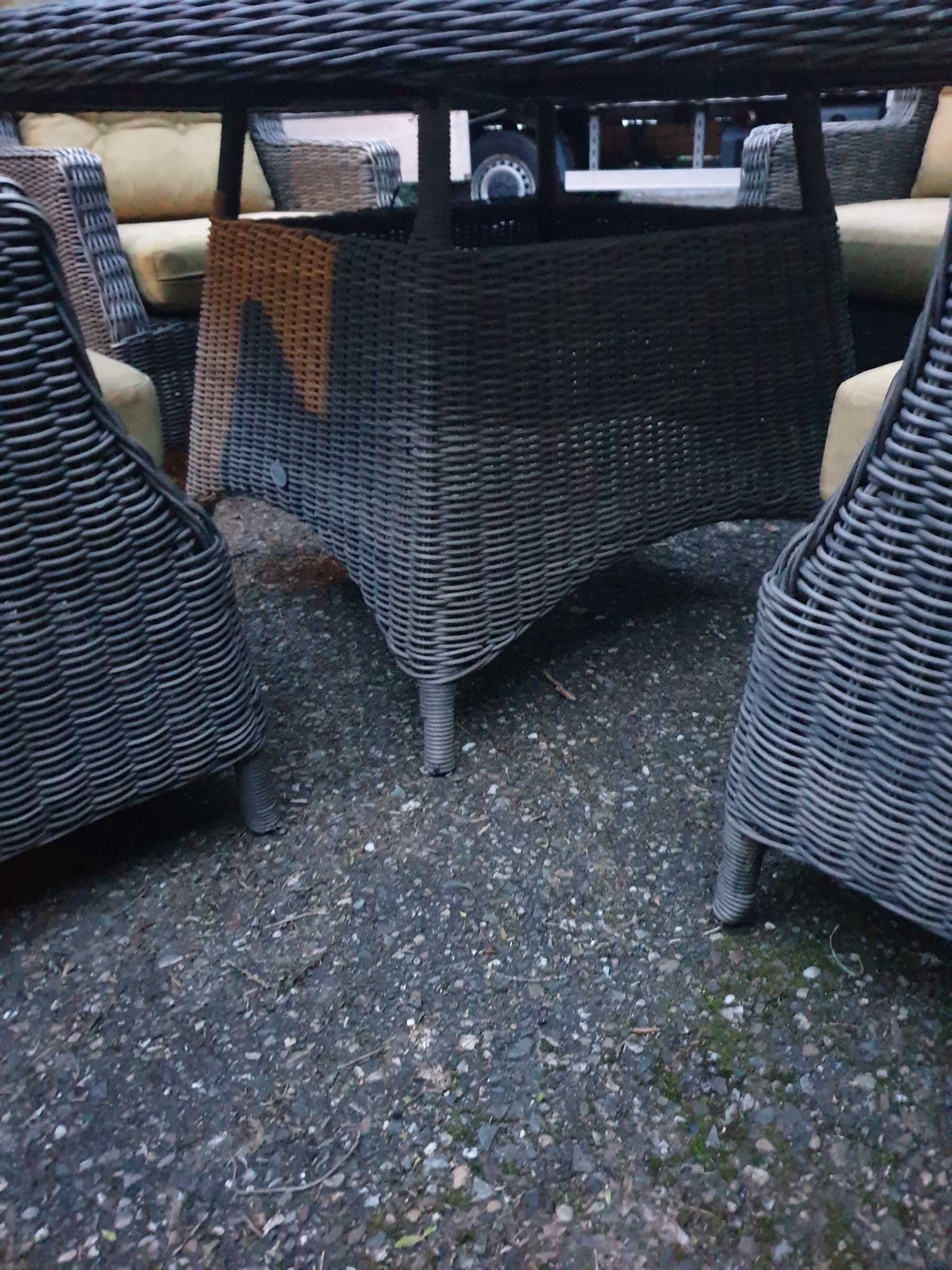 SenS-Line garden niepowtarzalne meble na taras okrągły stół + 4 fotele