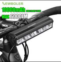 Велосипедный фонарь NEWBOLER 10000mAh водонепроницаемый 6000Lume