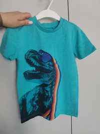 T-shirt bluzka na krótki rękaw z dinozaurem 104 Next