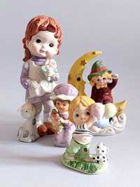 Zestaw porcelanowy figurki Bibeloty Pozytywky