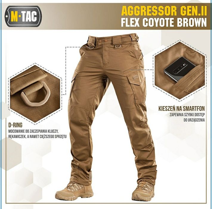 Штани M-Tac Aggressor Gen. II Flex - Coyote Brown